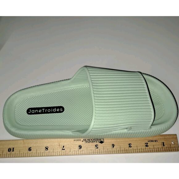 Janetroides Slides Sandals Mint Green Unisex Size 40-41 (US Men’s 7-8) - Picture 4 of 9